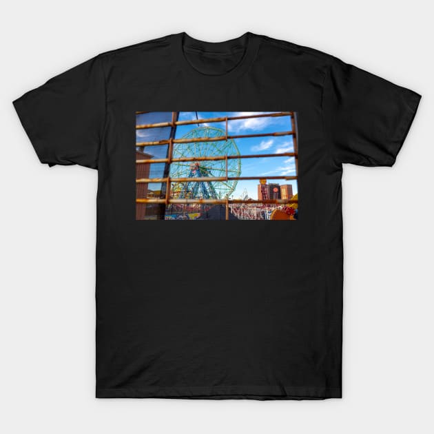 Wonder Wheel Coney Island T-Shirt by ShootFirstNYC